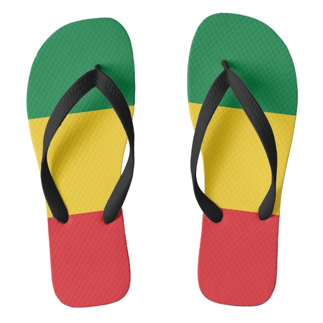Chanclas Verde, oro (amarillo) y bandera de los colores (Plantilla)