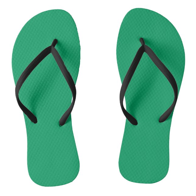 Chanclas Verde Trébol Sólido (Plantilla)
