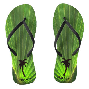Chanclas Vida palma Unisex de la paleta verde