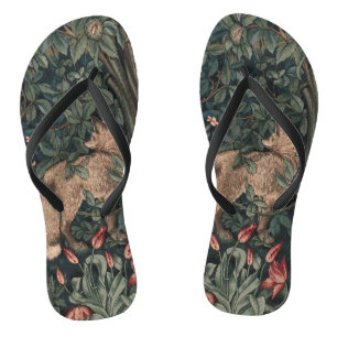 Chanclas Vida silvestre William Morris Greenery Fox