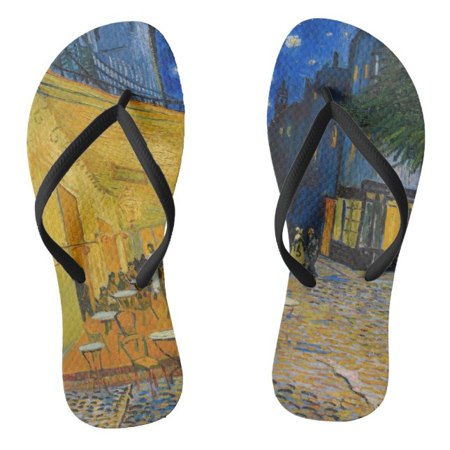 Chanclas Vincent van Gogh - Cafe Terrace de noche (Plantilla)