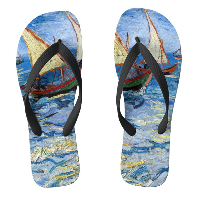 Chanclas Vincent van Gogh - El paisaje marino de Saintes-Ma (Plantilla)