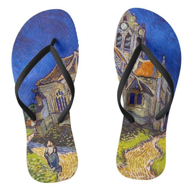 Chanclas Vincent van Gogh - La Iglesia de Auvers (Plantilla)
