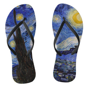 Chanclas Vincent Van Gogh - La noche estrellada