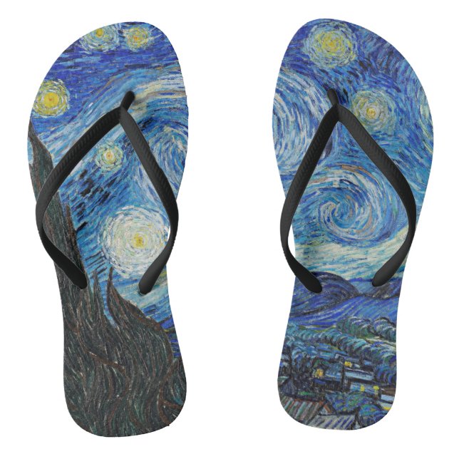 Chanclas Vincent van Gogh, Noche Starry (Plantilla)