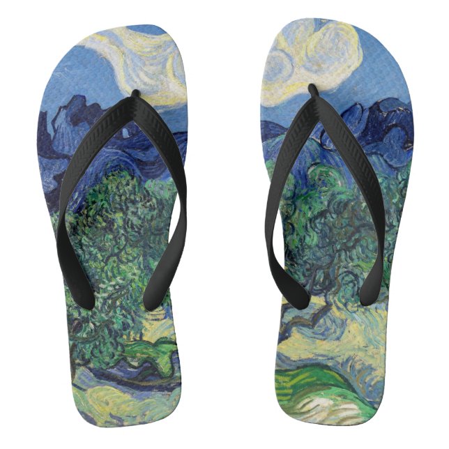 Chanclas Vincent van Gogh - Olivos con los Alpilles (Plantilla)