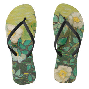 Chanclas Vincent Van Gogh Rosas Silvestres Arte Fino