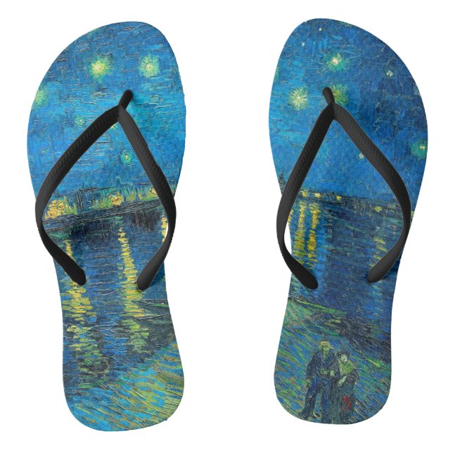 Chanclas Vincent Van Gogh Starry Night Sobre El Ródano (Plantilla)