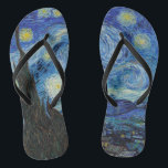 Chanclas Vincent Van Gogh Starry Night Vintage Bella Artes<br><div class="desc">Vincent Van Gogh Starry Night Vintage Bella Artes</div>