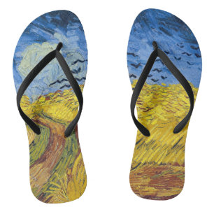 Chanclas Vincent van Gogh - Wheatfield con cuervos