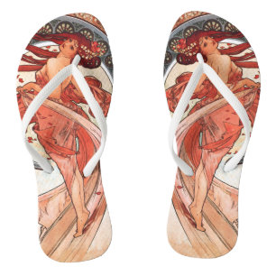 Chanclas Vintage Art Nouveau de Alphonse Mucha Dance 1898
