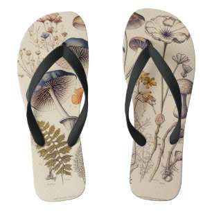 Chanclas Vintage Mushroom Naturalist
