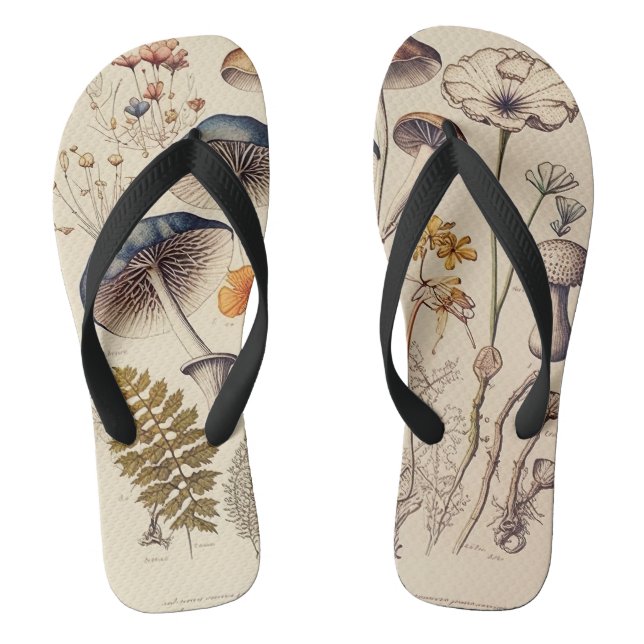 Chanclas Vintage Mushroom Naturalist (Plantilla)