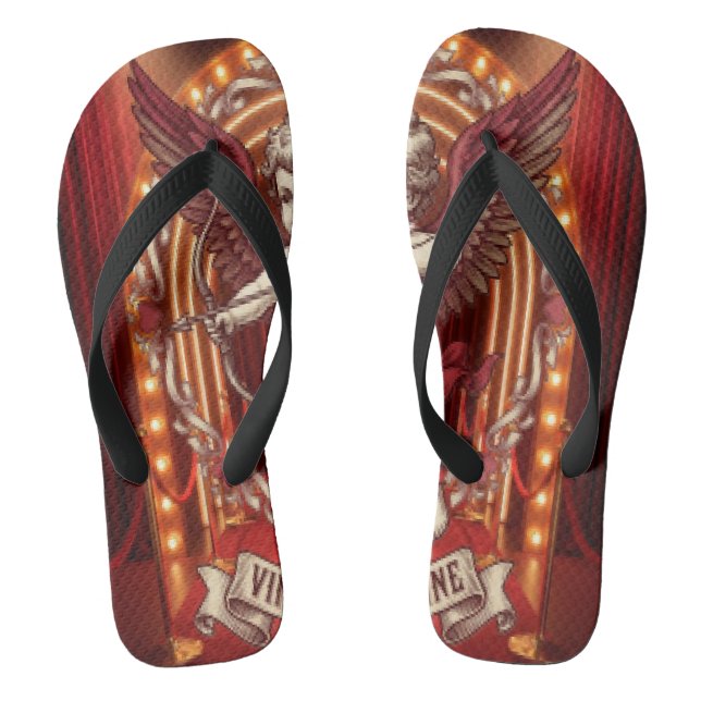 Chanclas Vintage Valentine Day  (Plantilla)