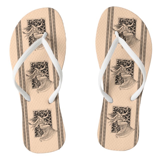 Chanclas Vintage Woman Dancing Flip Flops (Plantilla)