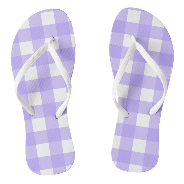 Chanclas Violet Gingham Flip Flops (Plantilla)