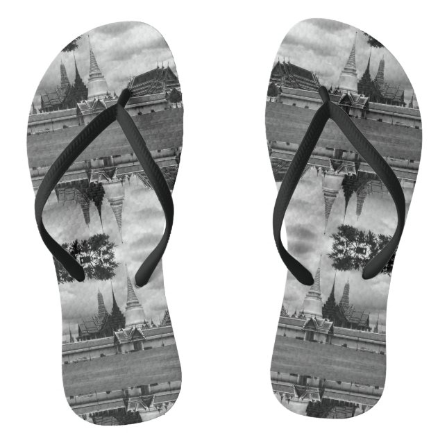 Chanclas Vista del Palacio Real de la Capilla de Bangkok (Plantilla)