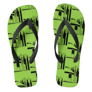 Chanclas Viviendo en una yurta en la naturaleza