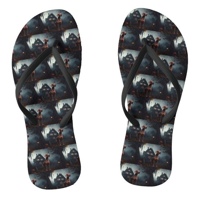 Chanclas Vizsla Halloween Scary (Plantilla)