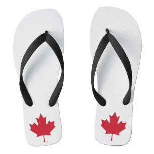 Chanclas Volteado de hojas de arce de Canadá