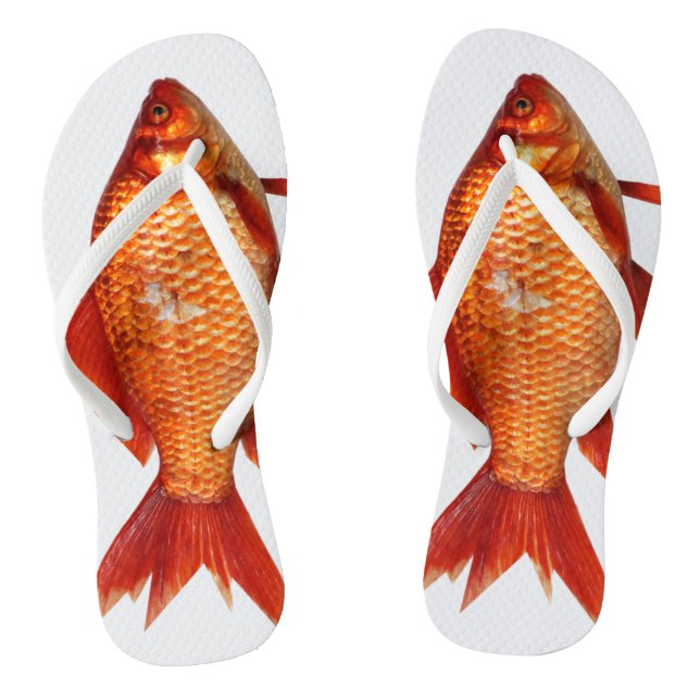 Chanclas Volteado de pescado dorado (Plantilla)