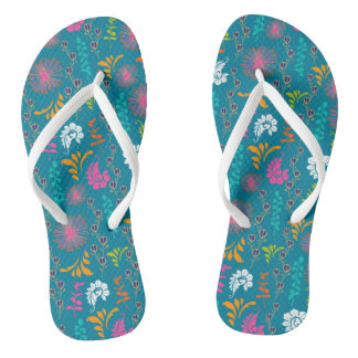 Chanclas Volteado floral de verano