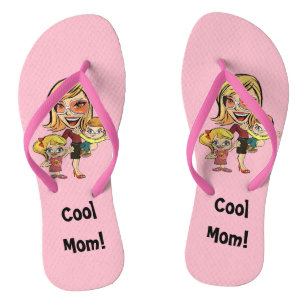 Chanclas Volteado rosa de mamá de Guay