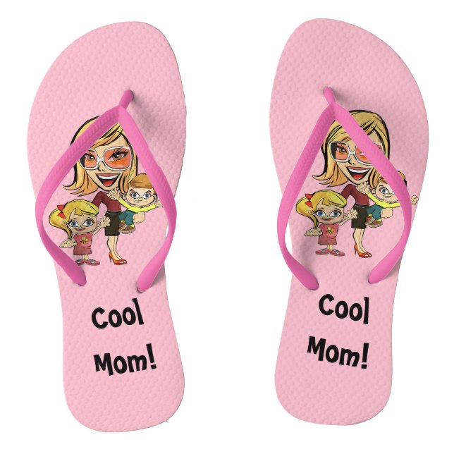 Chanclas Volteado rosa de mamá de Guay (Plantilla)