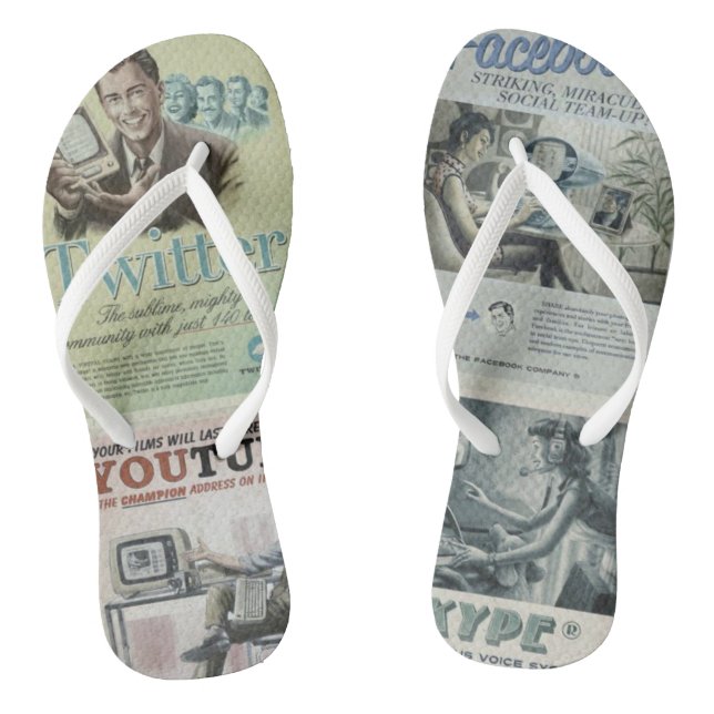 Chanclas Voltear los obstáculos en los medios sociales (Plantilla)