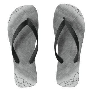 Chanclas Vórtice abstracto en blanco y negro