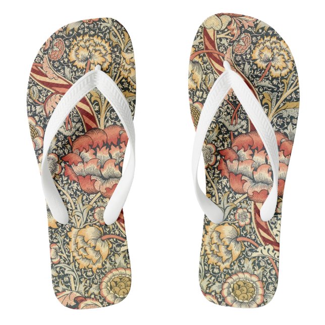 Chanclas Wandle de William Morris, Bella Artes textil de ép (Plantilla)