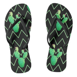Chanclas Watercolor Cactus