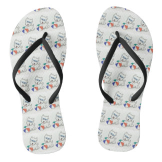 Chanclas Westie Summertime Fun
