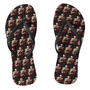 Chanclas Wheaton Terrier Con Navidades festivos de Santa Cl