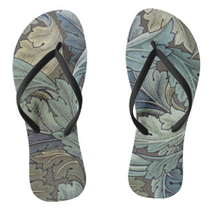 Chanclas William Morris Acanthus Sage Flor Floral Botánica