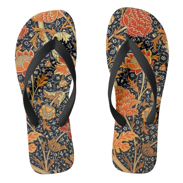 Chanclas William Morris - Cray, patrón vintage (Plantilla)