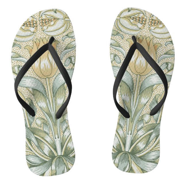 Chanclas William Morris Lily y Pomegranate Flower Classic (Plantilla)