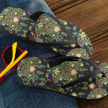 Chanclas William Morris Persian Floral<br><div class="desc">Adaptado del fondo de pantalla de William Morris,  1917,  llamado "Persa",  Museo de Brooklyn,  algunos elementos que añadí.</div>
