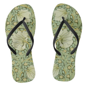 Chanclas William Morris Pimpernel Floral Blue Wallpaper