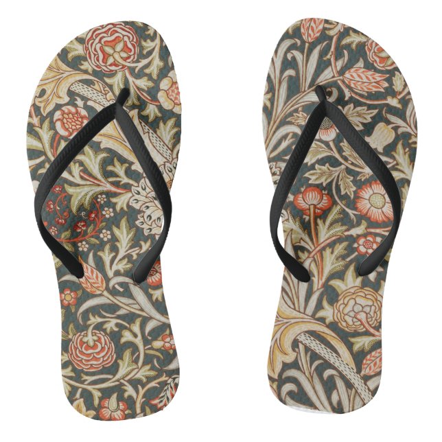 Chanclas William Morris Trent Garden Flower Classic Botanic (Plantilla)