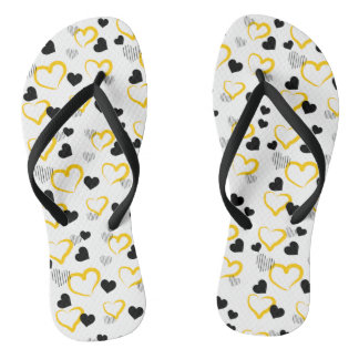 Chanclas yellow Valentine's Day