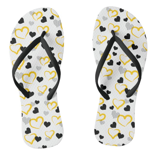 Chanclas yellow Valentine's Day (Plantilla)