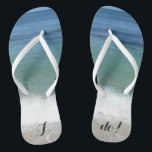 Chanclas "Yo lo hago" Flip Flops de playa tropical<br><div class="desc">¡Estas divertidas chanclas son perfectas para una playa o un boda informal!</div>