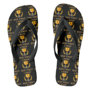 Chanclas Yo Mantengo A Dios Basado En La Primera Fe Negro U