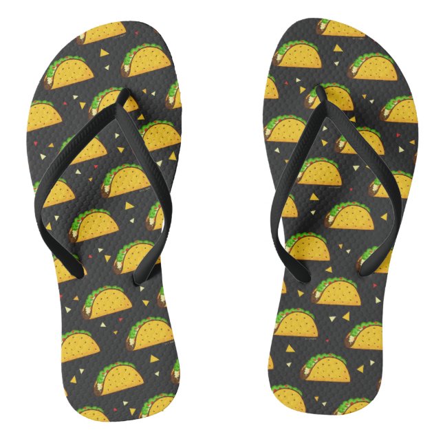 Chanclas Yummy Taco Pattern (Plantilla)
