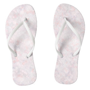Chanclas Zapatillas de dedo rosadas pastel adorables con bo
