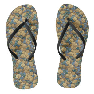 Chanclas Zapatos de sandalia de correa delgada con patrón d