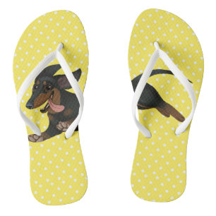 Chanclas Zapatos del perro de la salchicha de Frankfurt de