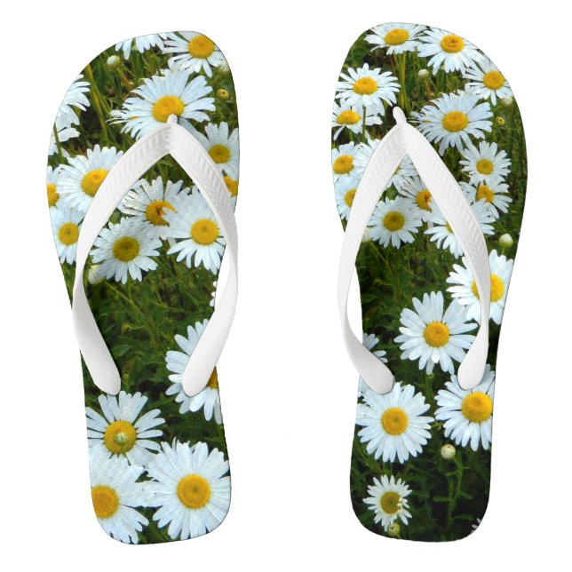 Chanclas Zapatos Flip Flop de campo margarita (Plantilla)