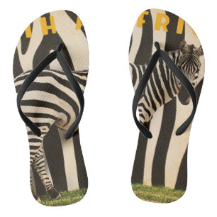 Chanclas Zebra de montaña africana retro